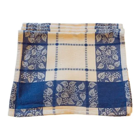 Le Jacquard Francais Primrose Bordier Blue/Ivory 19" x 12" Placemats Set of 4 - Picture 8 of 9